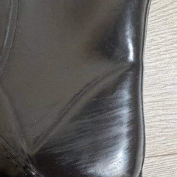 Michael Kors Rubber Rain Lace Up Boots  Black Size 8 - Picture 7 of 9